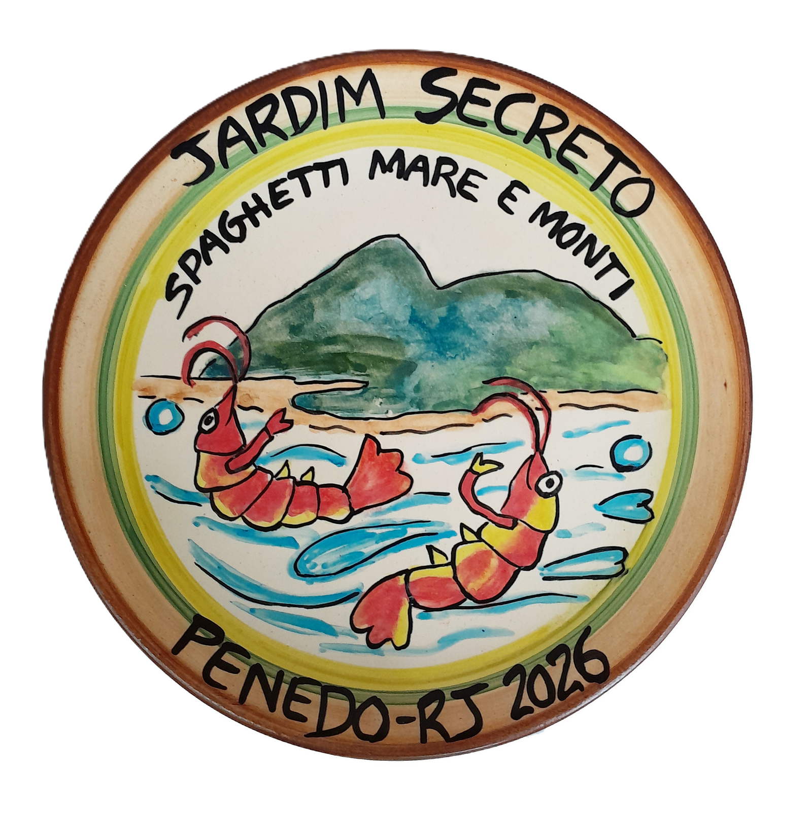 Prato ilustrado Spaghetti Mare e Monti