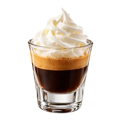 Café expresso com chantilly — imagem criada por IA